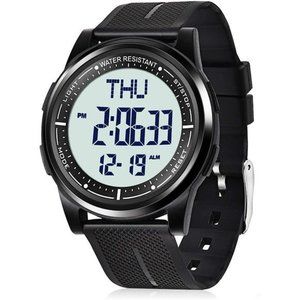 Digital Watch Waterproof with Stopwatch Alarm Countdown Dual Time, Ultra-Thin